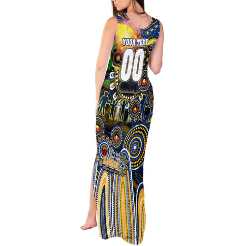 Personalised NAIDOC Week 2025 Eagles Football Tank Maxi Dress Aboriginal Dot Painting