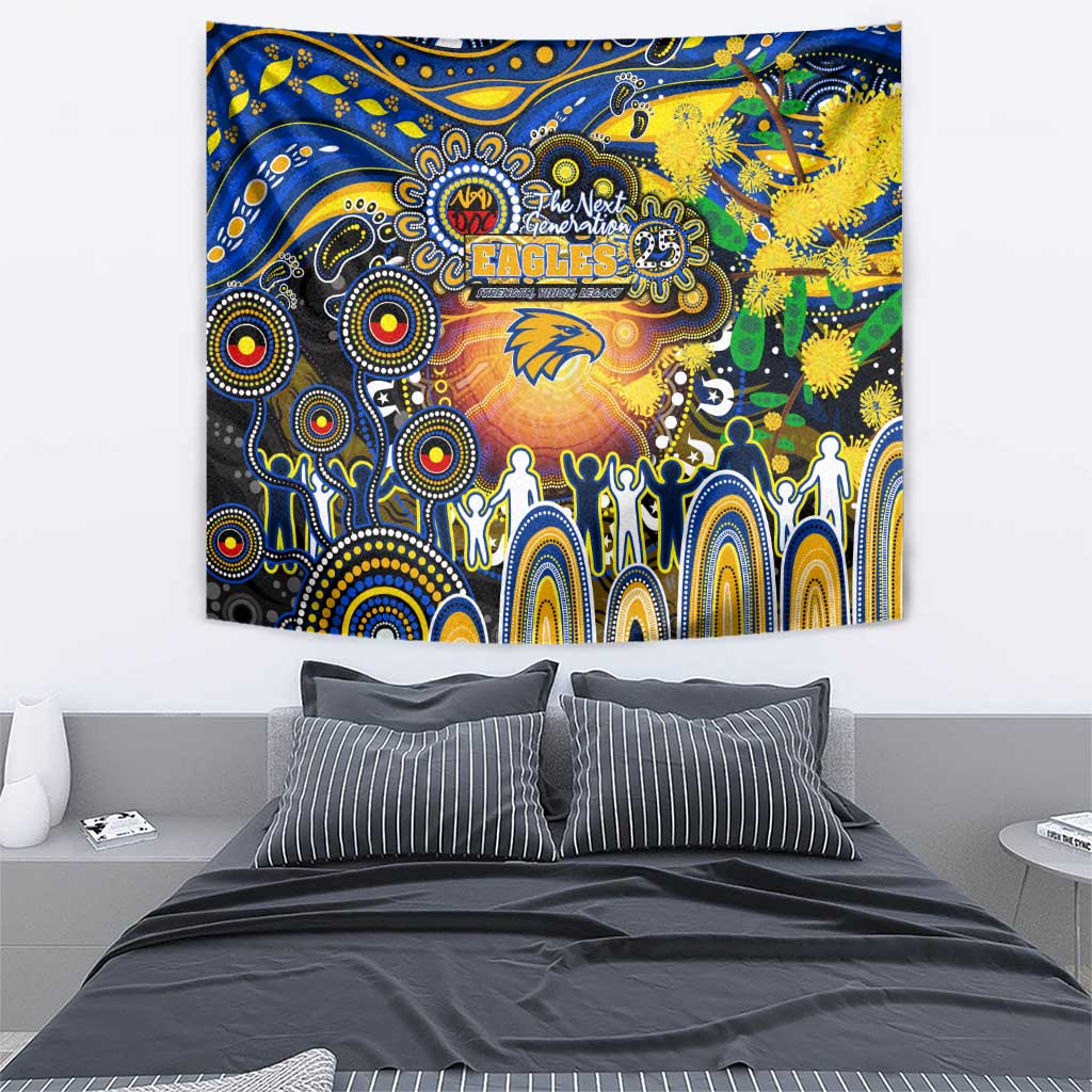 NAIDOC Week 2025 Eagles Football Tapestry Aboriginal Dot Painting