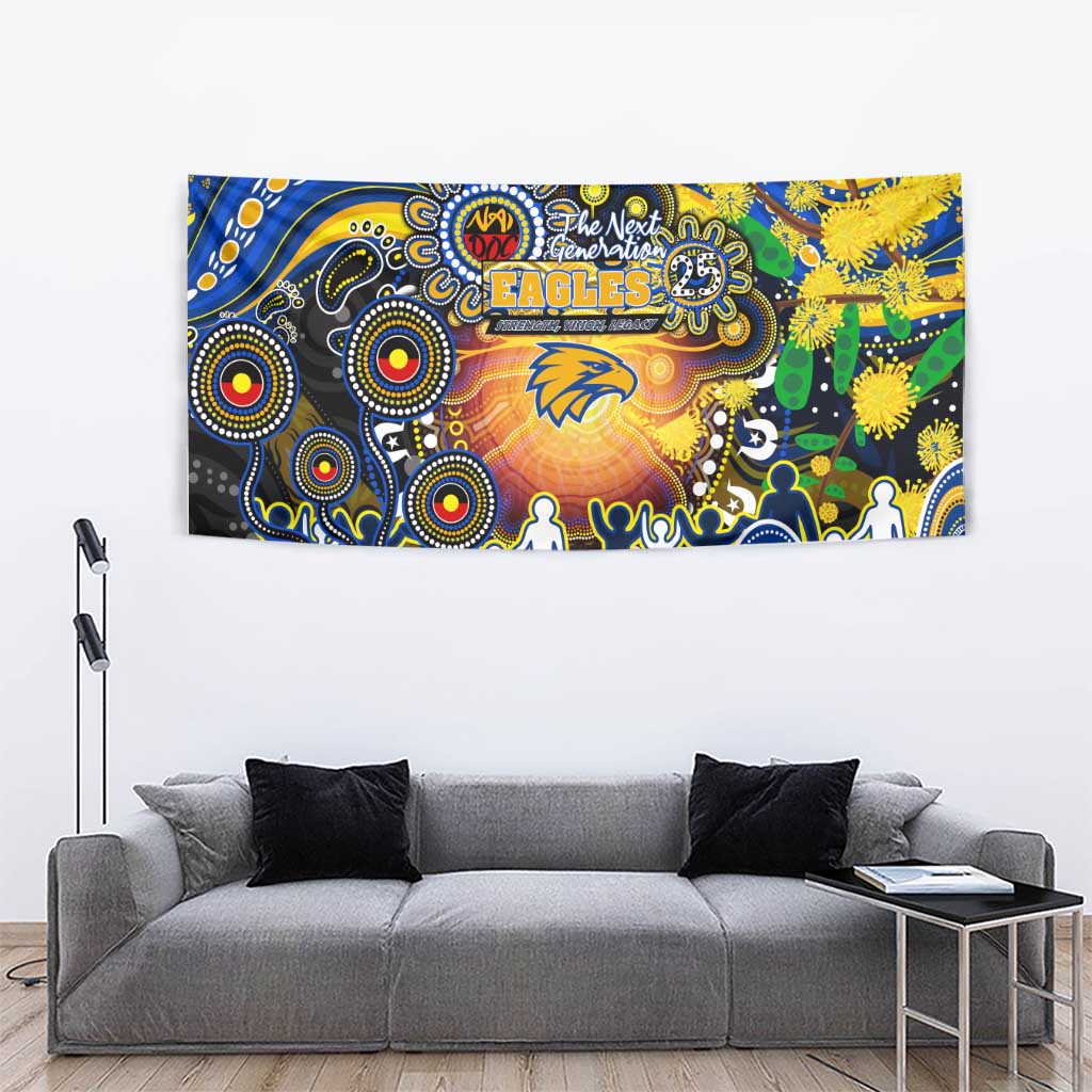 NAIDOC Week 2025 Eagles Football Tapestry Aboriginal Dot Painting