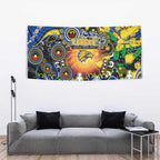 NAIDOC Week 2025 Eagles Football Tapestry Aboriginal Dot Painting