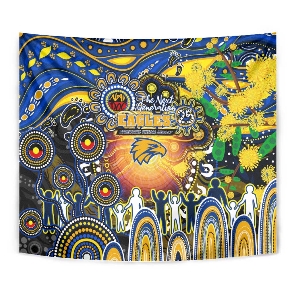 NAIDOC Week 2025 Eagles Football Tapestry Aboriginal Dot Painting