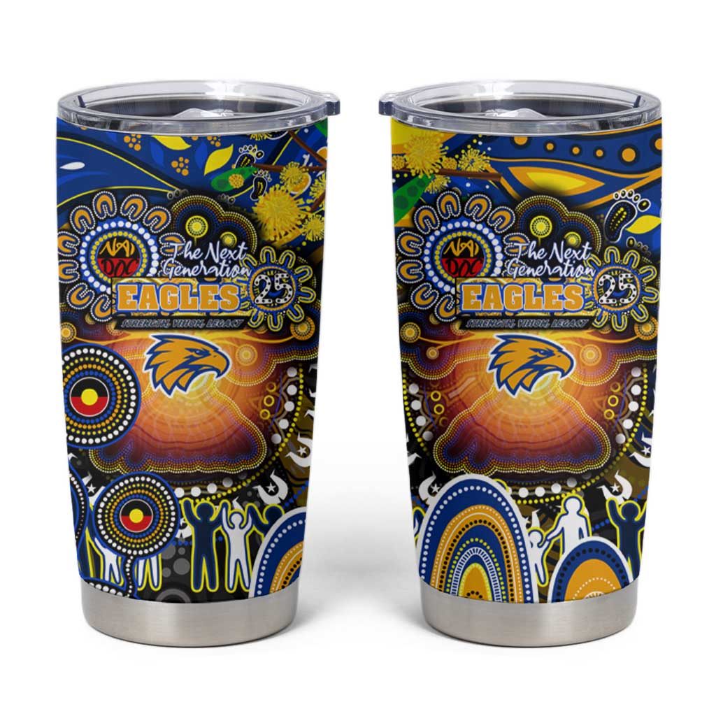 NAIDOC Week 2025 Eagles Football Tumbler Cup Aboriginal Dot Painting