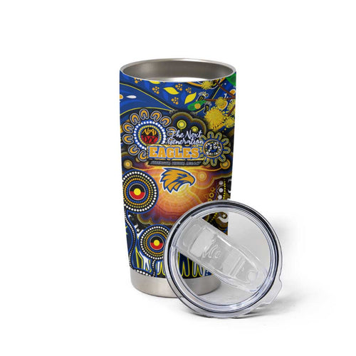 NAIDOC Week 2025 Eagles Football Tumbler Cup Aboriginal Dot Painting