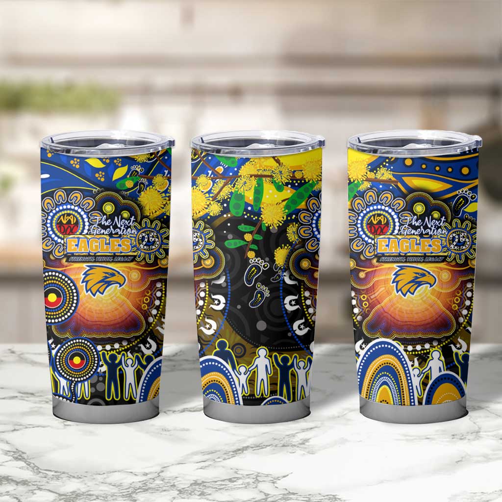 NAIDOC Week 2025 Eagles Football Tumbler Cup Aboriginal Dot Painting