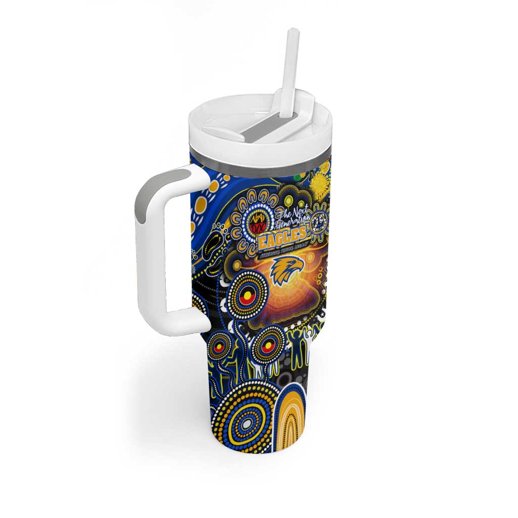 NAIDOC Week 2025 Eagles Football Tumbler With Handle Aboriginal Dot Painting
