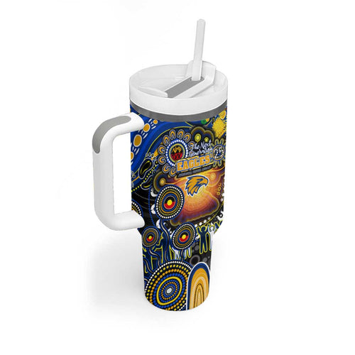 NAIDOC Week 2025 Eagles Football Tumbler With Handle Aboriginal Dot Painting