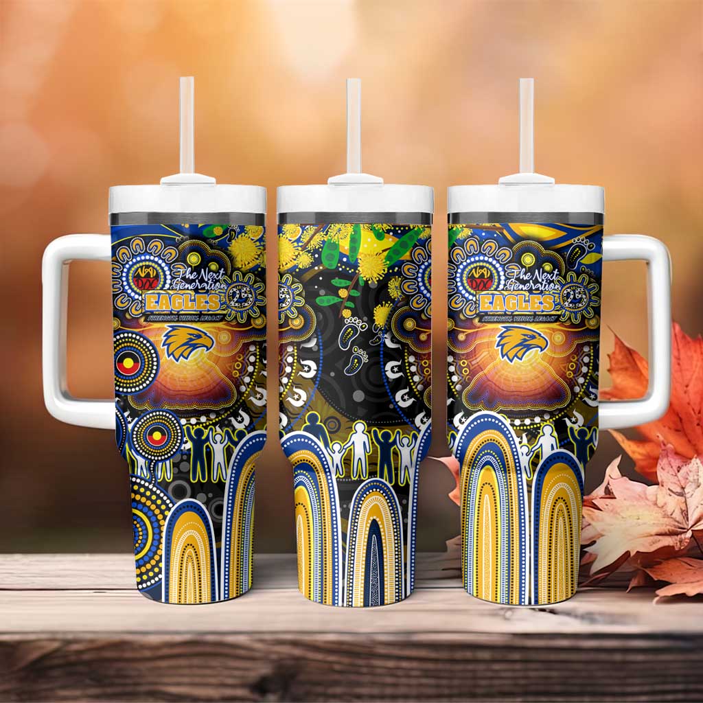 NAIDOC Week 2025 Eagles Football Tumbler With Handle Aboriginal Dot Painting