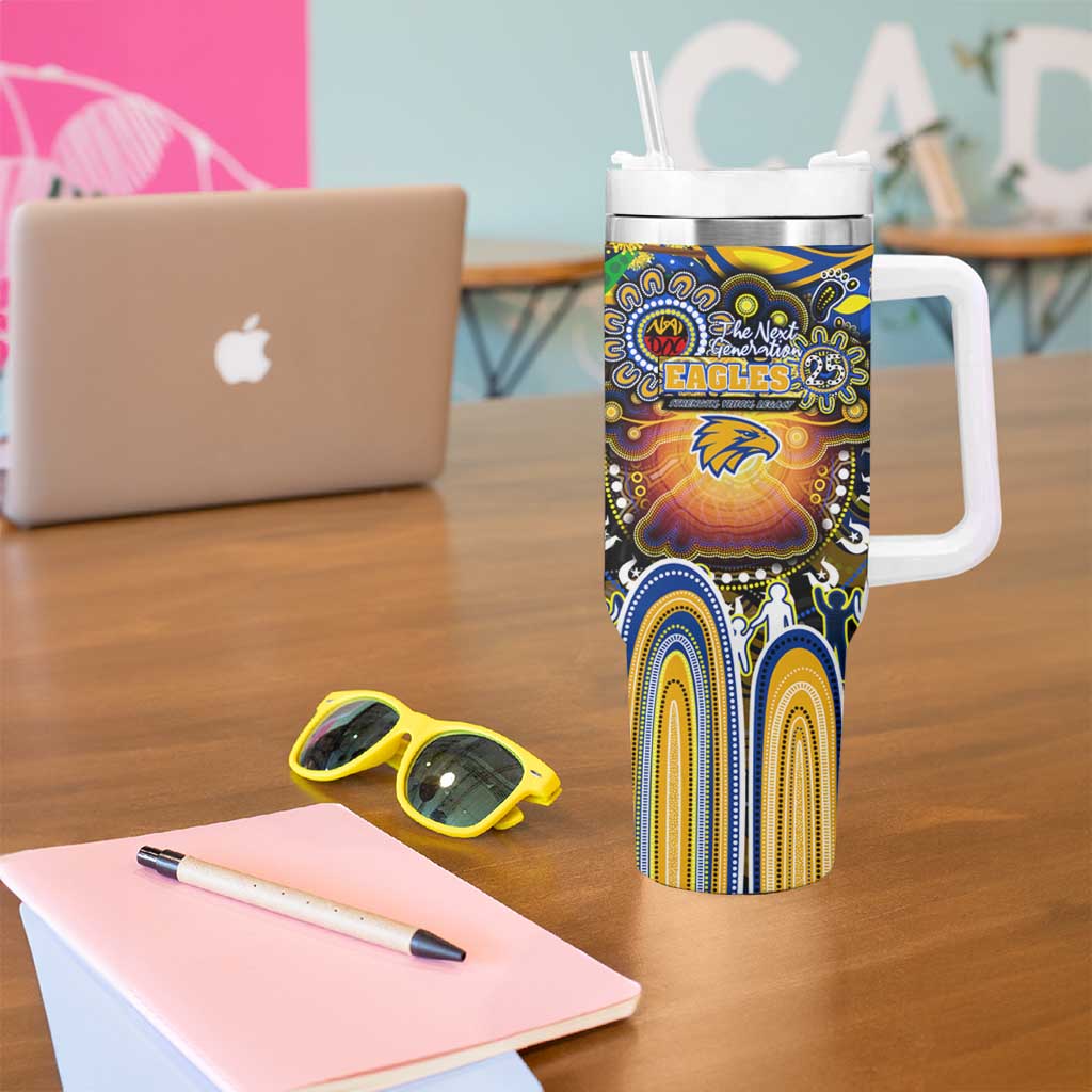 NAIDOC Week 2025 Eagles Football Tumbler With Handle Aboriginal Dot Painting