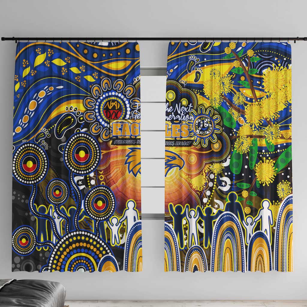 NAIDOC Week 2025 Eagles Football Window Curtain Aboriginal Dot Painting