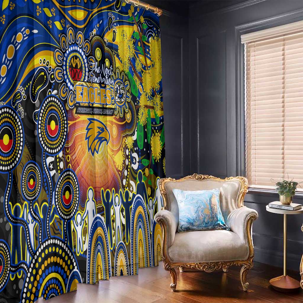 NAIDOC Week 2025 Eagles Football Window Curtain Aboriginal Dot Painting