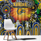 NAIDOC Week 2025 Eagles Football Window Curtain Aboriginal Dot Painting