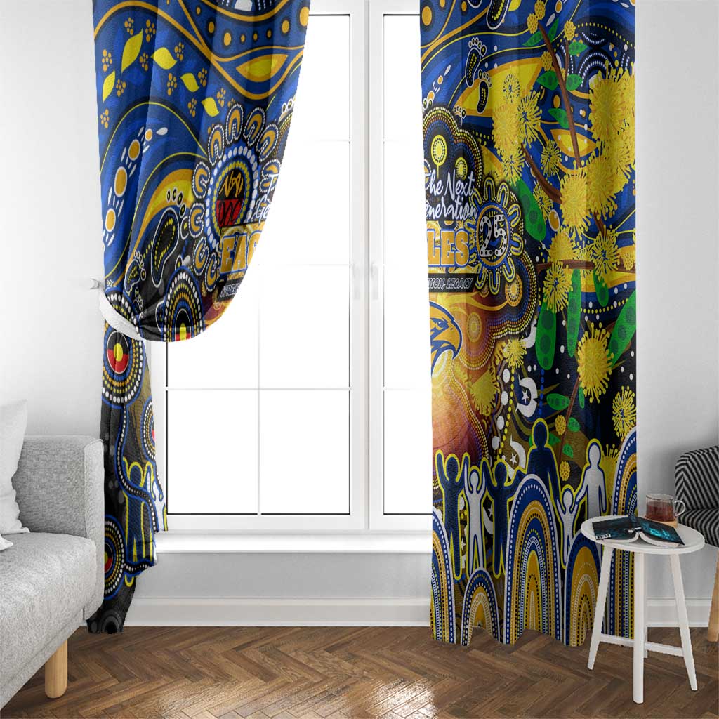 NAIDOC Week 2025 Eagles Football Window Curtain Aboriginal Dot Painting