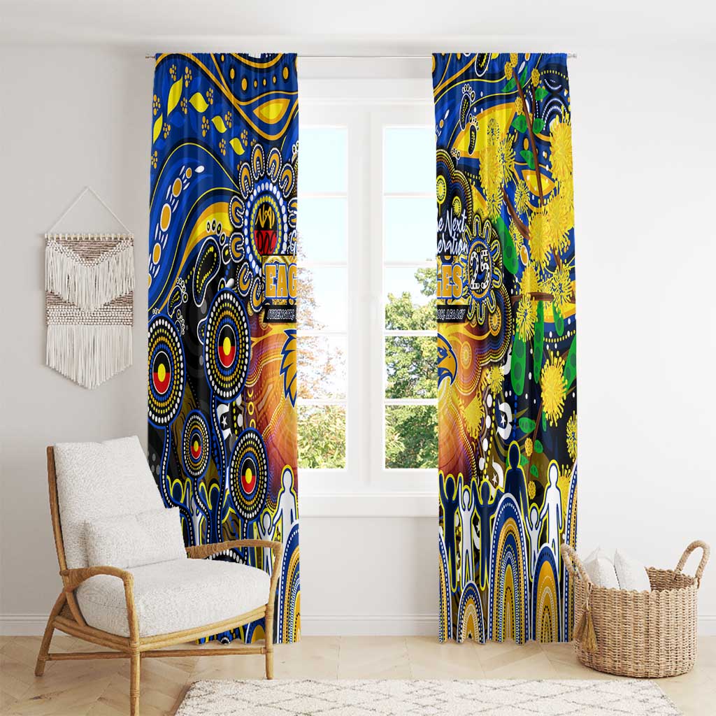 NAIDOC Week 2025 Eagles Football Window Curtain Aboriginal Dot Painting