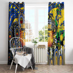 NAIDOC Week 2025 Eagles Football Window Curtain Aboriginal Dot Painting