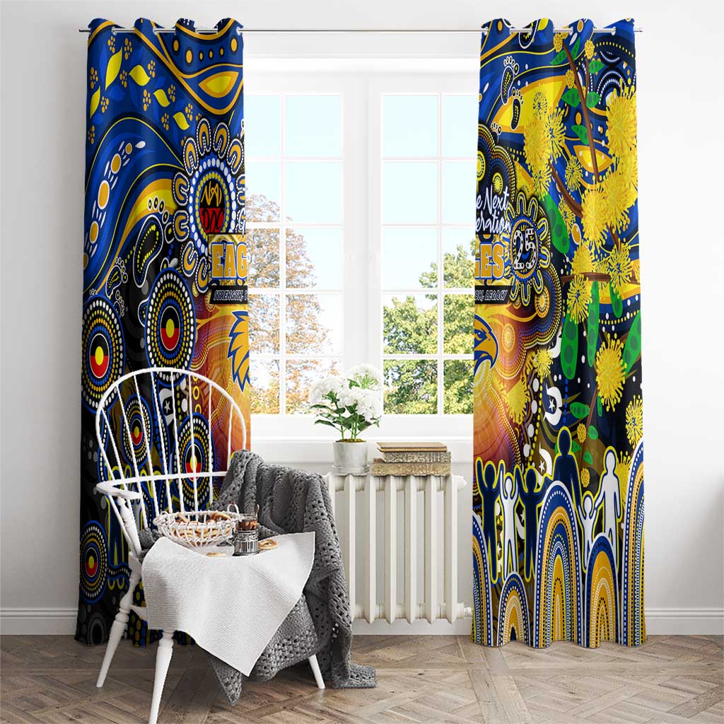 NAIDOC Week 2025 Eagles Football Window Curtain Aboriginal Dot Painting