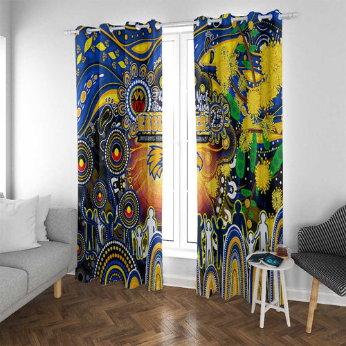 NAIDOC Week 2025 Eagles Football Window Curtain Aboriginal Dot Painting