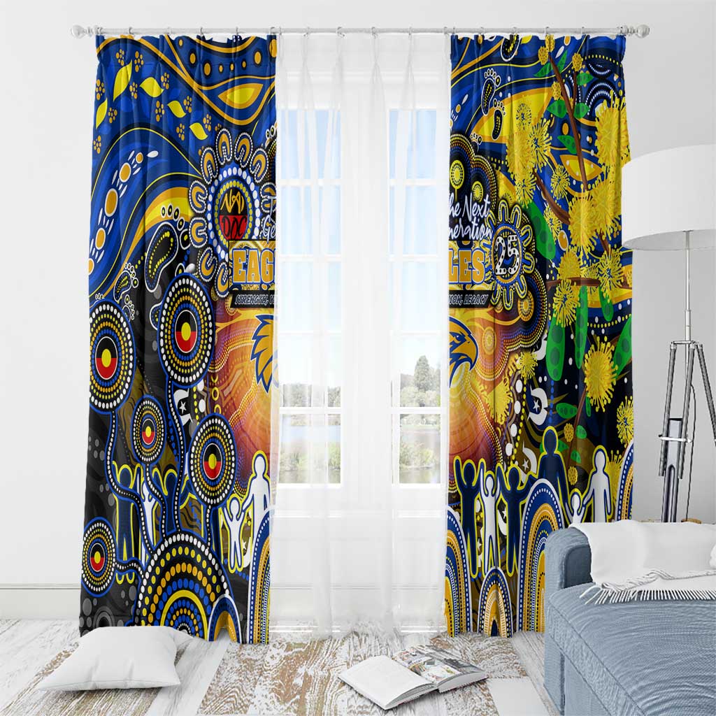 NAIDOC Week 2025 Eagles Football Window Curtain Aboriginal Dot Painting