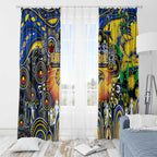 NAIDOC Week 2025 Eagles Football Window Curtain Aboriginal Dot Painting
