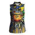 Personalised NAIDOC Week 2025 Eagles Football Women Sleeveless Polo Shirt Aboriginal Dot Painting
