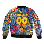 Personalised NAIDOC Week 2024 Adelaide Crows Bomber Jacket Australian Aboriginal Hand Painting