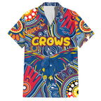 Personalised NAIDOC Week 2024 Adelaide Crows Hawaiian Shirt Australian Aboriginal Hand Painting