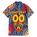 Personalised NAIDOC Week 2024 Adelaide Crows Hawaiian Shirt Australian Aboriginal Hand Painting