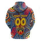 Personalised NAIDOC Week 2024 Adelaide Crows Hoodie Australian Aboriginal Hand Painting