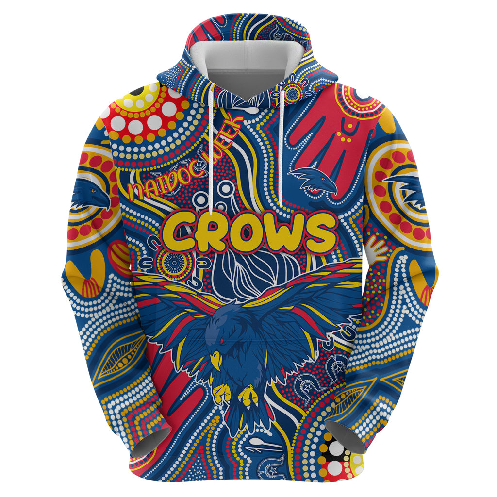 Personalised NAIDOC Week 2024 Adelaide Crows Hoodie Australian Aboriginal Hand Painting