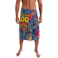Personalised NAIDOC Week 2024 Adelaide Crows Lavalava Australian Aboriginal Hand Painting