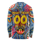 Personalised NAIDOC Week 2024 Adelaide Crows Long Sleeve Shirt Australian Aboriginal Hand Painting
