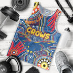 Personalised NAIDOC Week 2024 Adelaide Crows Men Tank Top Australian Aboriginal Hand Painting