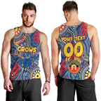 Personalised NAIDOC Week 2024 Adelaide Crows Men Tank Top Australian Aboriginal Hand Painting