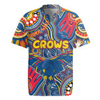 Personalised NAIDOC Week 2024 Adelaide Crows Rugby Jersey Australian Aboriginal Hand Painting