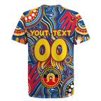 Personalised NAIDOC Week 2024 Adelaide Crows Rugby Jersey Australian Aboriginal Hand Painting