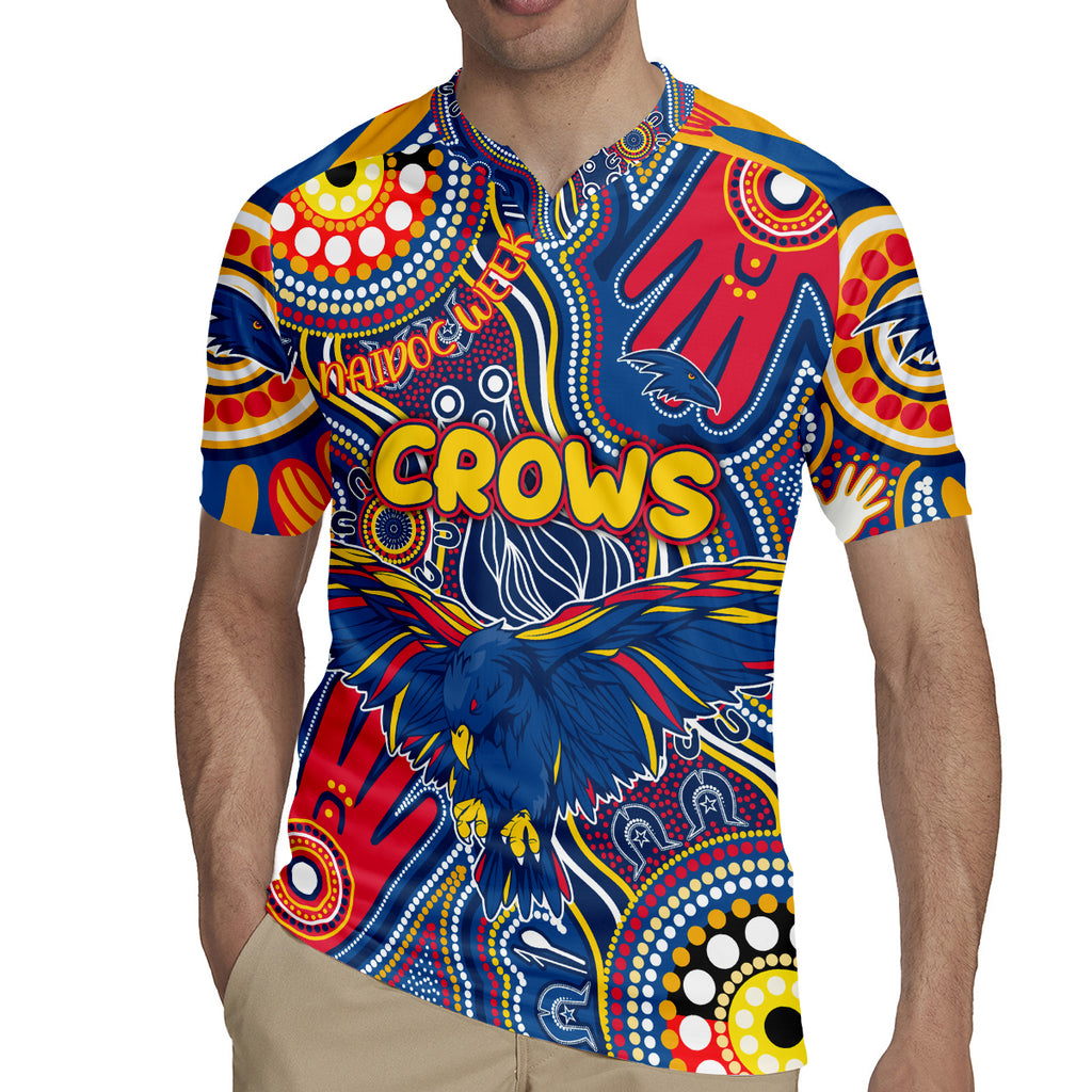 Personalised NAIDOC Week 2024 Adelaide Crows Rugby Jersey Australian Aboriginal Hand Painting
