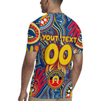 Personalised NAIDOC Week 2024 Adelaide Crows Rugby Jersey Australian Aboriginal Hand Painting