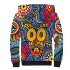 Personalised NAIDOC Week 2024 Adelaide Crows Sherpa Hoodie Australian Aboriginal Hand Painting