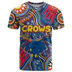 Personalised NAIDOC Week 2024 Adelaide Crows T Shirt Australian Aboriginal Hand Painting