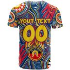 Personalised NAIDOC Week 2024 Adelaide Crows T Shirt Australian Aboriginal Hand Painting