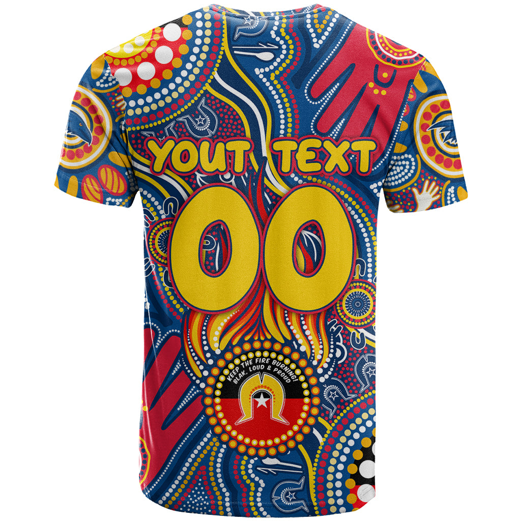 Personalised NAIDOC Week 2024 Adelaide Crows T Shirt Australian Aboriginal Hand Painting