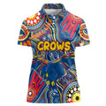 Personalised NAIDOC Week 2024 Adelaide Crows Women Polo Shirt Australian Aboriginal Hand Painting