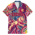 Personalised NAIDOC Week 2024 Brisbane Lions Hawaiian Shirt Australian Aboriginal Hand Painting