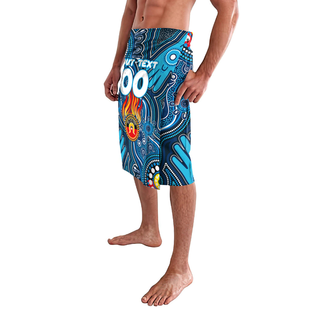 Personalised NAIDOC Week 2024 Carlton Blues Lavalava Australian Aboriginal Hand Painting