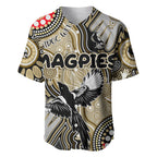 Personalised NAIDOC Week 2024 Collingwood Magpies Baseball Jersey Australian Aboriginal Hand Painting