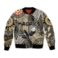 Personalised NAIDOC Week 2024 Collingwood Magpies Bomber Jacket Australian Aboriginal Hand Painting