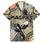 Personalised NAIDOC Week 2024 Collingwood Magpies Hawaiian Shirt Australian Aboriginal Hand Painting