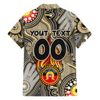 Personalised NAIDOC Week 2024 Collingwood Magpies Hawaiian Shirt Australian Aboriginal Hand Painting