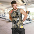 Personalised NAIDOC Week 2024 Collingwood Magpies Men Tank Top Australian Aboriginal Hand Painting