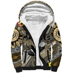 Personalised NAIDOC Week 2024 Collingwood Magpies Sherpa Hoodie Australian Aboriginal Hand Painting