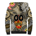 Personalised NAIDOC Week 2024 Collingwood Magpies Sherpa Hoodie Australian Aboriginal Hand Painting